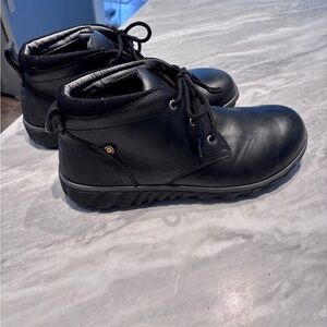 Black Leather Men's BOGS Boots